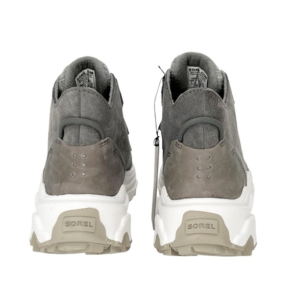 Sorel Size 6 Kinetic Breakthru Caribou Waterproof Sneaker Suede Gray New NWT - Picture 4 of 13